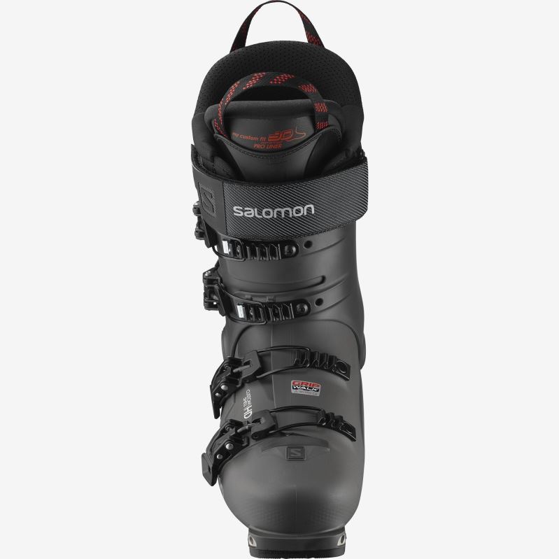 8DLD21193 Salomon النفط الأخضر والأسود والطاقة الشمسية حذاء Freeride الرجالي Shift Pro 100 باللون الأخضر الزيتي والأسود والطاقة الشمسية