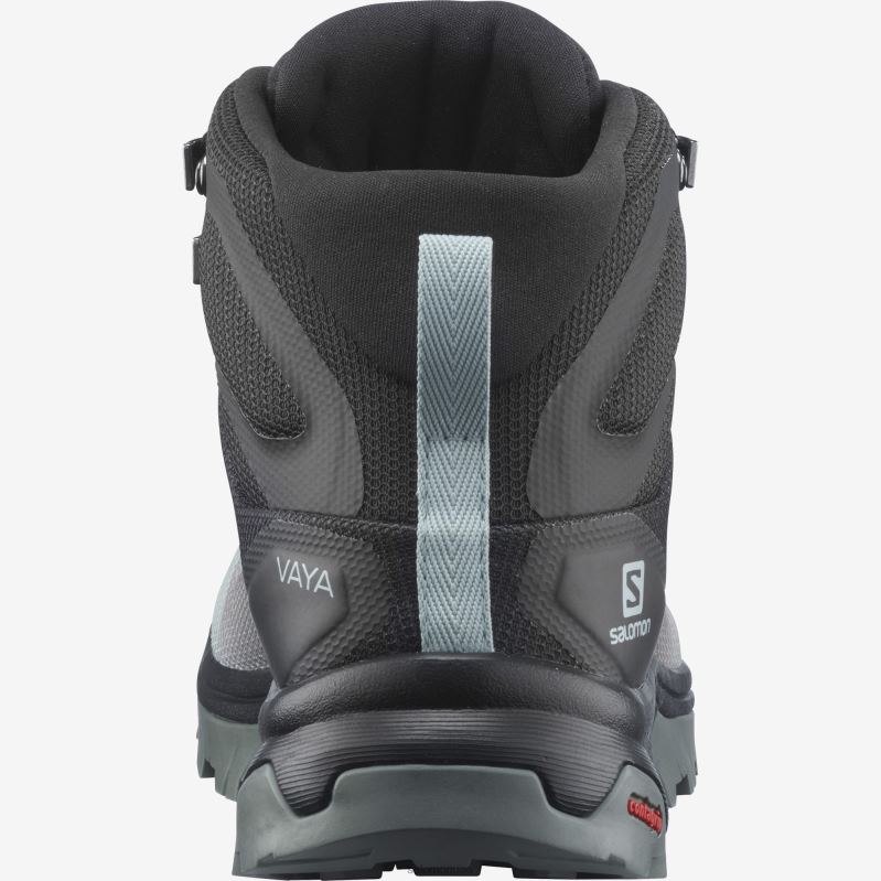 8DLD21521 Salomon الحديد والأبنوس والبرتقال المشتعلة حذاء المشي لمسافات طويلة للسيدات Outpulse Mid Gore-Tex Iron-Ebony-Blanzing Orange