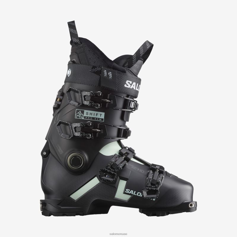 8DLD21905 Salomon أسود بورجيندي حذاء Freeride للسيدات Shift Pro 90 باللون الأسود البورجندي