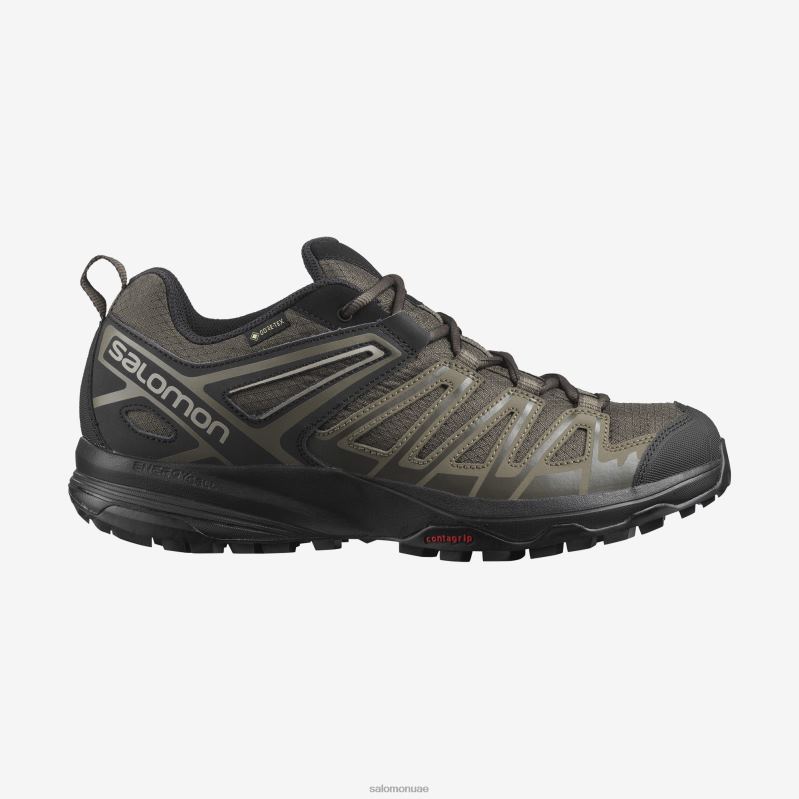 8DLD22063 Salomon مغناطيس-أسود-هادئ الظل أحذية المشي لمسافات طويلة للرجال X Crest Gore-Tex Magnet-Black-Quiet Shade