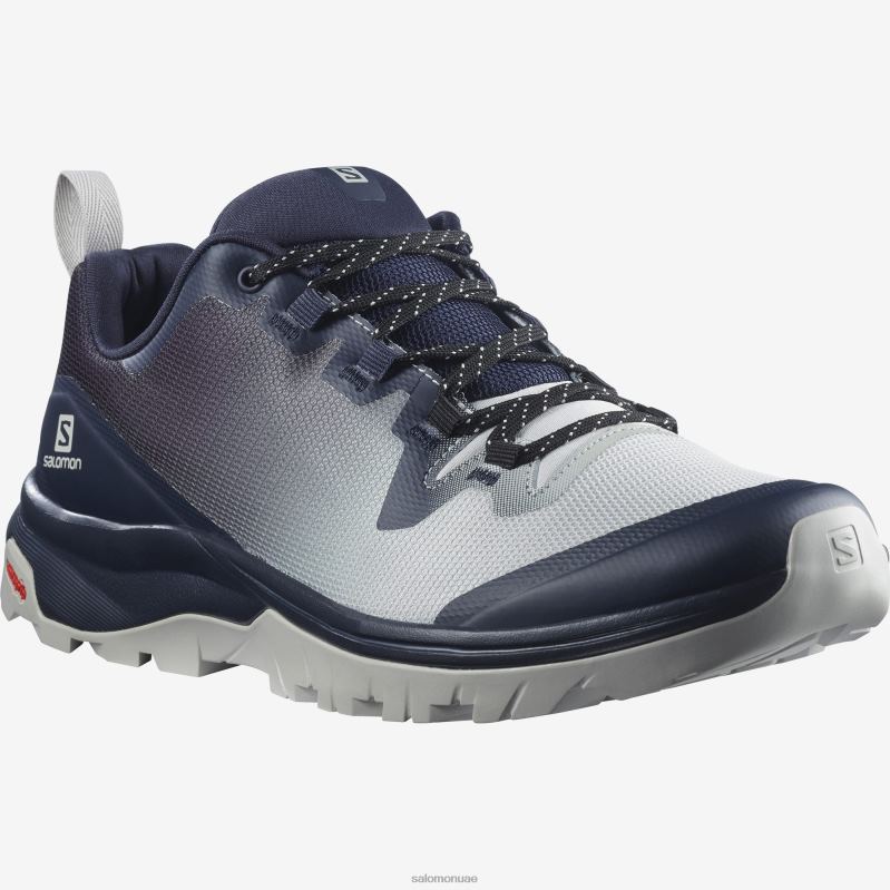 8DLD22198 Salomon مغناطيس-أسود-أتلانتس أحذية المشي لمسافات طويلة للنساء والرجال X Crest Gore-Tex Magnet-Black-Atlantis