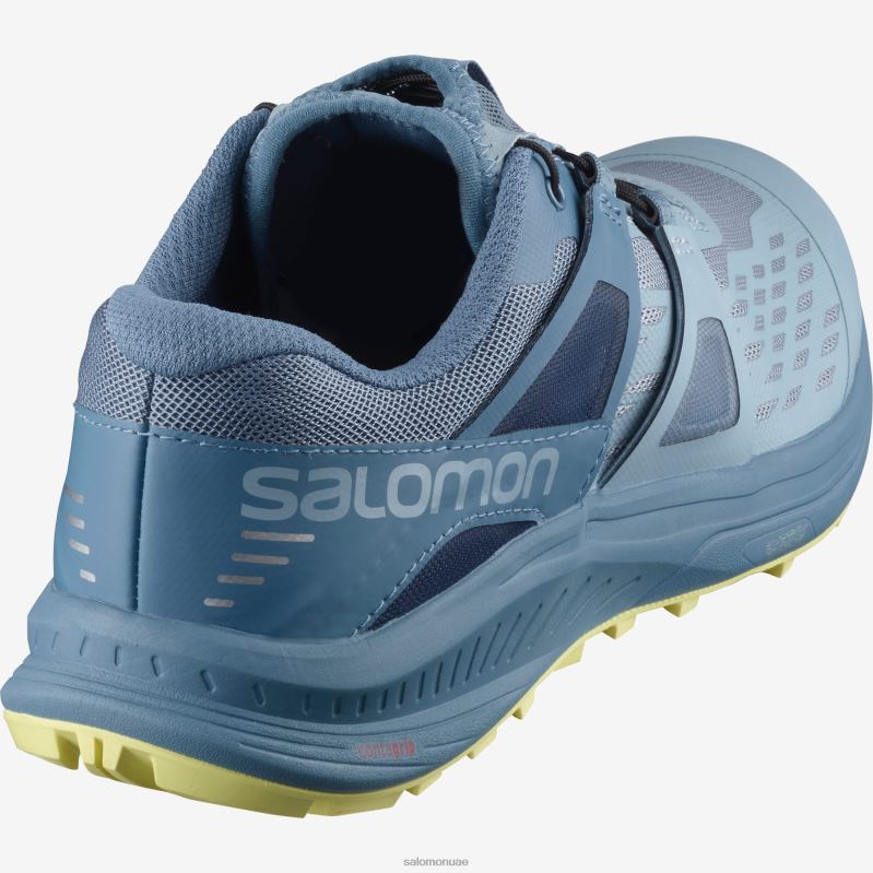 8DLD22222 Salomon مساء كاديت الروك الأزرق القمري حذاء جري تريل للسيدات XA Collider 2 Gore-Tex Lunar Rock-Cadet