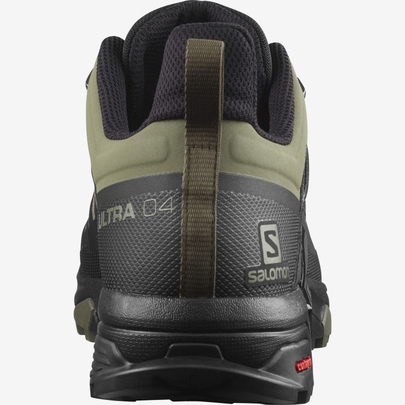 8DLD22264 Salomon الأبنوس الأسود حذاء المشي لمسافات طويلة للرجال X Raise 2 Mid Gore-Tex Black-Ebony