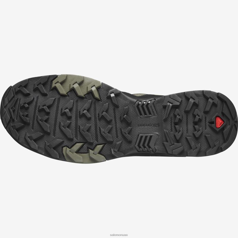 8DLD22264 Salomon الأبنوس الأسود حذاء المشي لمسافات طويلة للرجال X Raise 2 Mid Gore-Tex Black-Ebony