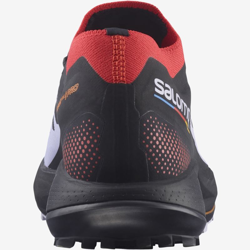 8DLD22800 Salomon أسود/سبائك/توت غوجي Ultra Glide رجل عريض من سبيكة سوداء اللون Goji Berry