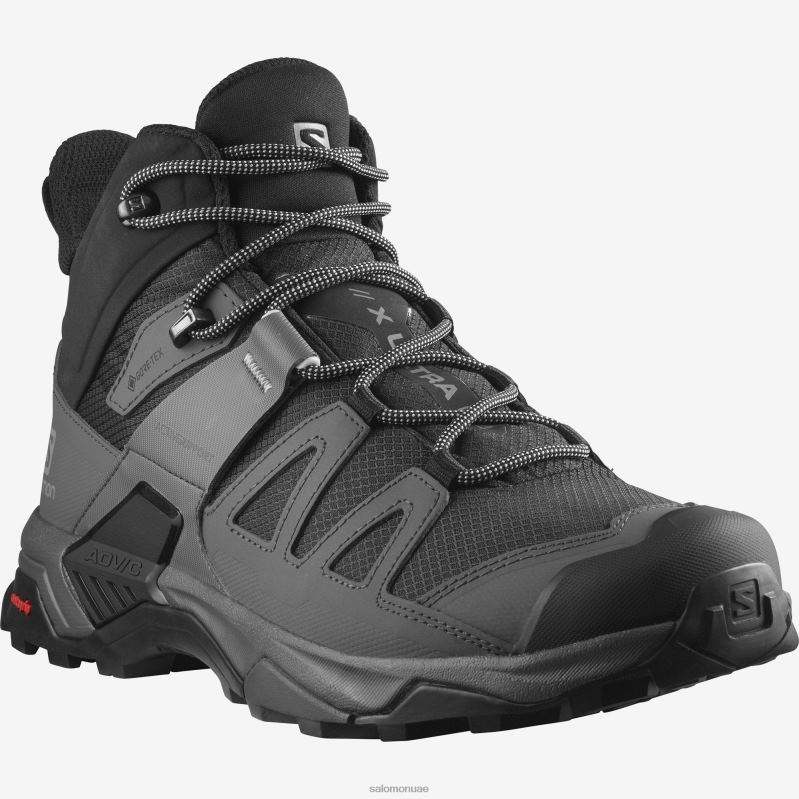 8DLD22827 Salomon أسود حذاء XA Pro 3D V8 Gore-Tex للرجال باللون الأسود الجديد