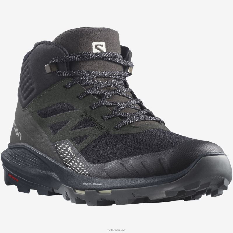 8DLD22831 Salomon مغناطيس/أسود/حديد مطاوع مغناطيس للرجال من Outpulse GTX باللون الأسود من الحديد المطاوع