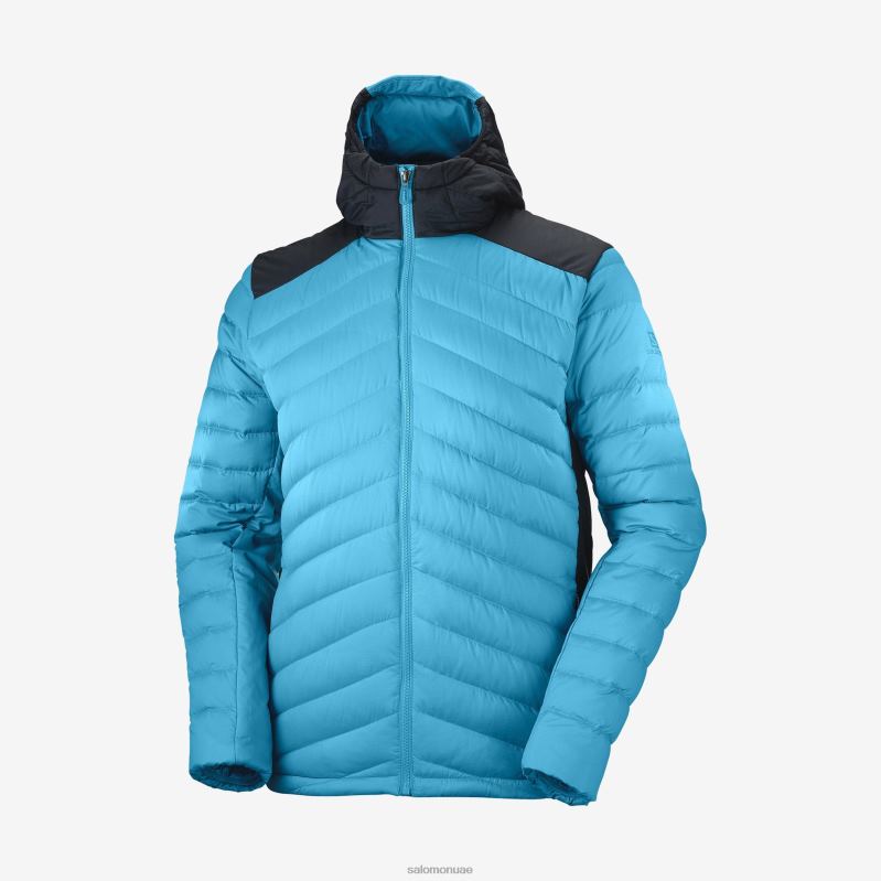 8DLD22848 Salomon حاجز مرجاني Essential Xwarm Down JKT M Barrier Reef جديد