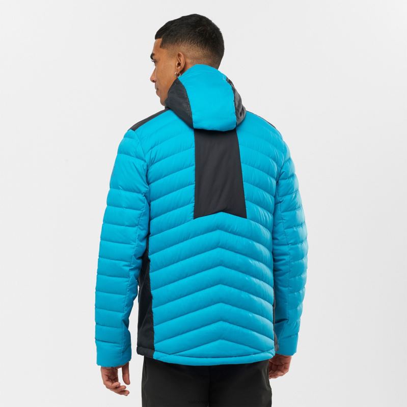 8DLD22848 Salomon حاجز مرجاني Essential Xwarm Down JKT M Barrier Reef جديد