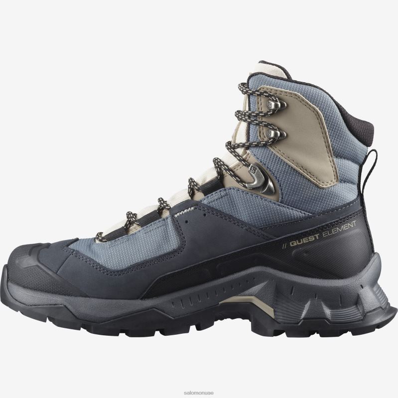 8DLD233 Salomon الطقس العاصف/أسود/الحديد المطاوع Outpulse Mid GTX - الطقس العاصف للسيدات