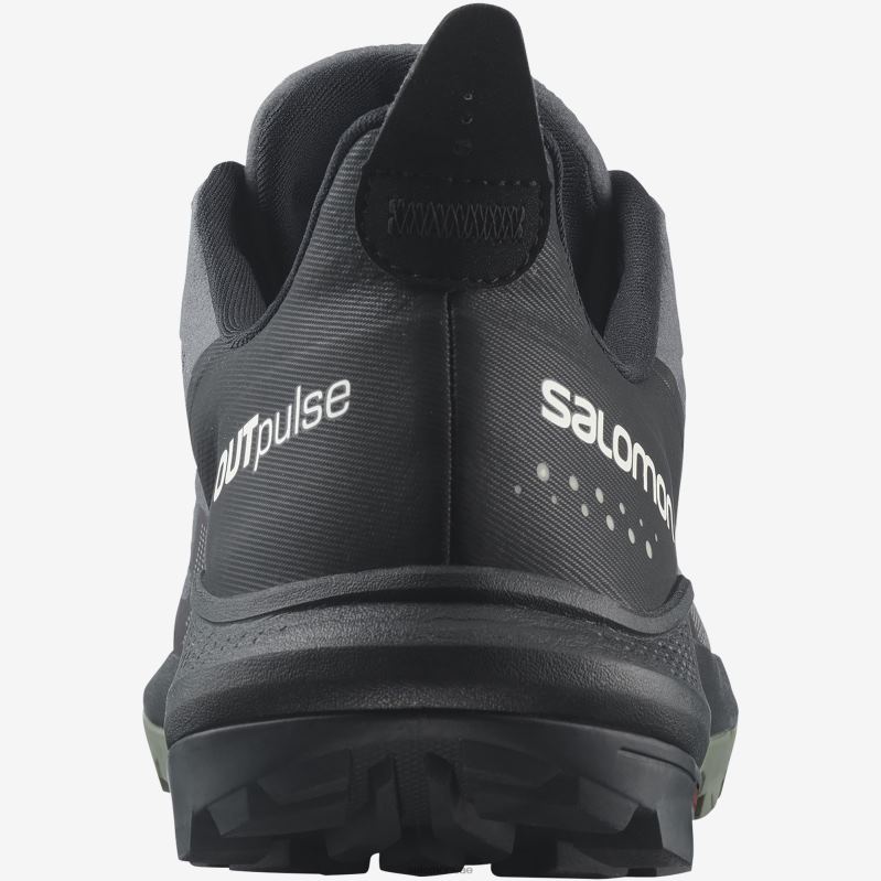 8DLD2414 Salomon أسود/أبنوس/ثلج فانيليا Outpulse Mid GTX للرجال أسود