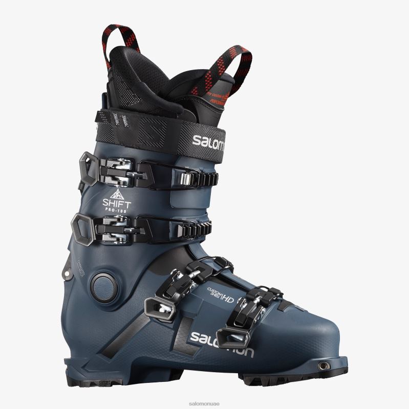 8DLD2492 Salomon بيلوغا/أسود/فضي Shift Pro 120 في أحذية التزلج الرجالية Belluga