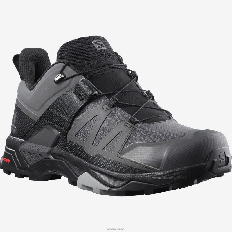 8DLD2663 Salomon أسود كاكي-فانيليا آيس حذاء المشي لمسافات طويلة للرجال X Ultra 4 Gore-tex باللون الأسود الكاكي والفانيليا الجليدي