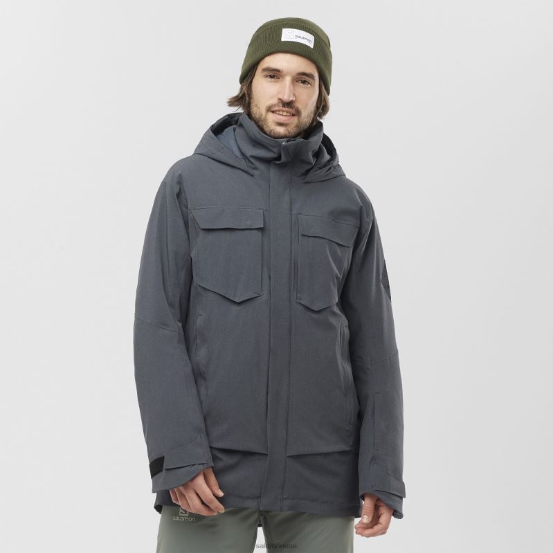 8DLD2946 Salomon الكاجو المحمص سترة صدفية للرجال S/Lab QST Gore-Tex Pro 3L كاجو محمص